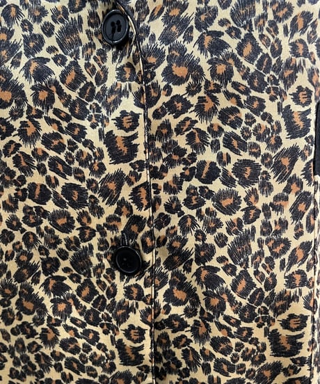 Remake Short Satin Leopard Shirt BKBE