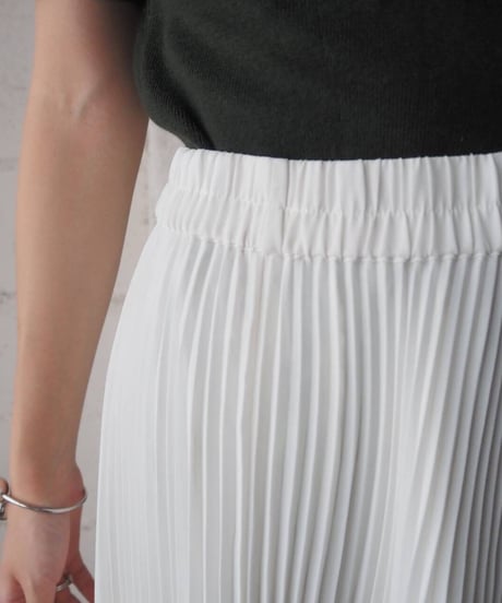 Pleated Sheer Skirt WH