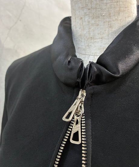 Jean Paul GAULTIER  FEMME Doughnut Collar W zip Jacket BK