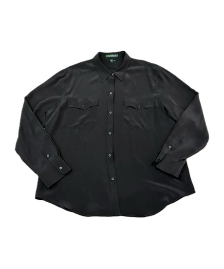 LAUREN Ralph Lauren L/S Silk Shirt BK