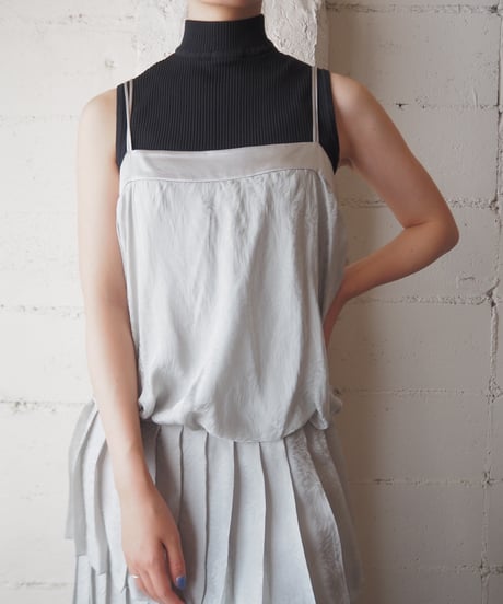EMPORIO ARMANI Pleated Tiered Camisole Dress GR