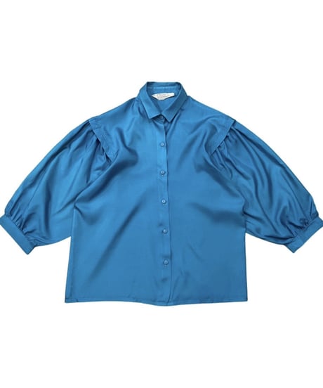 Volume Sleeve Satin Blouse BL