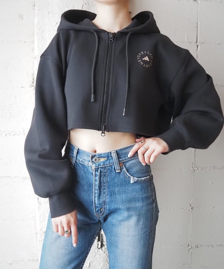 adidas STELLA McCartney Double Zip Hoodie BK