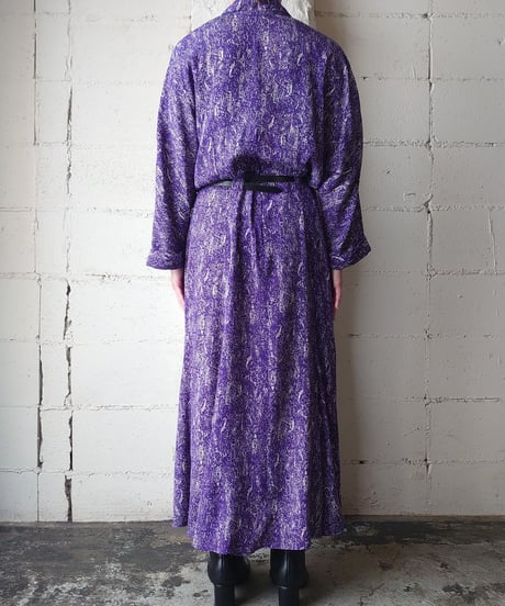 Paisley Pattern Rayon Dress PUR