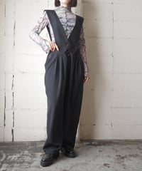 Suspender Tuck Pants BK