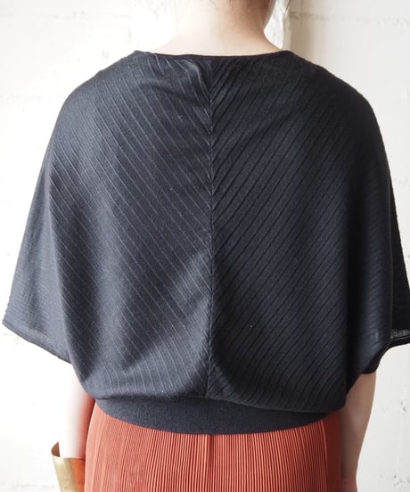 Half Sleeve Dolman Knit BK