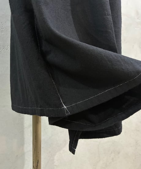 Y's Deformation Wool Skirt BK