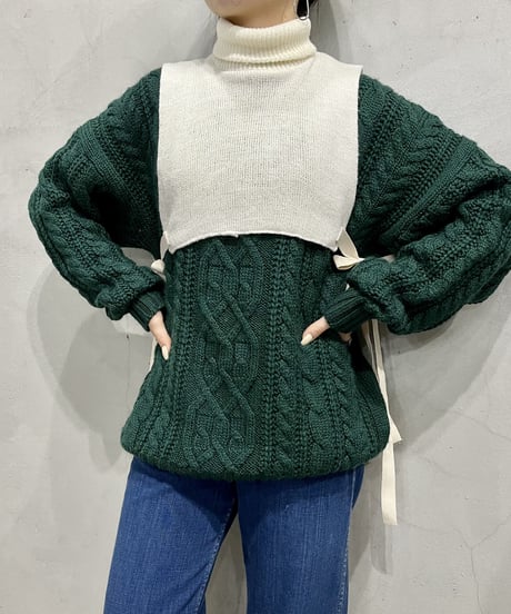 Side Belt Short Vest WH