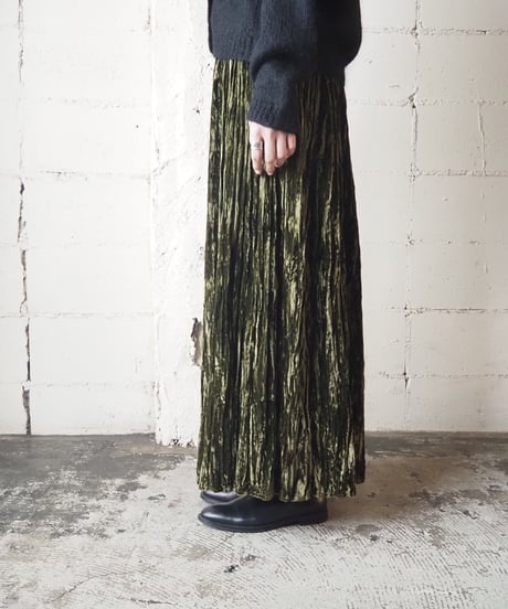 Velvet Pleated Skirt  GN