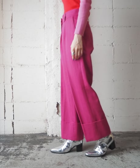 MSGM Wide Double Hem Pants PI
