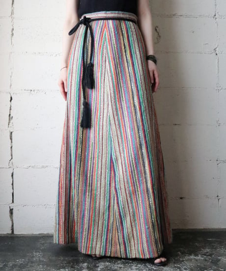 1960~70's Multi Color Long Skirt