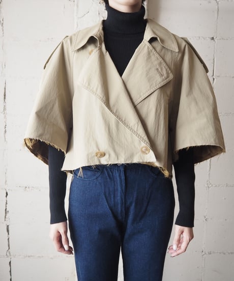 Cutoff Short Trench Coat BE