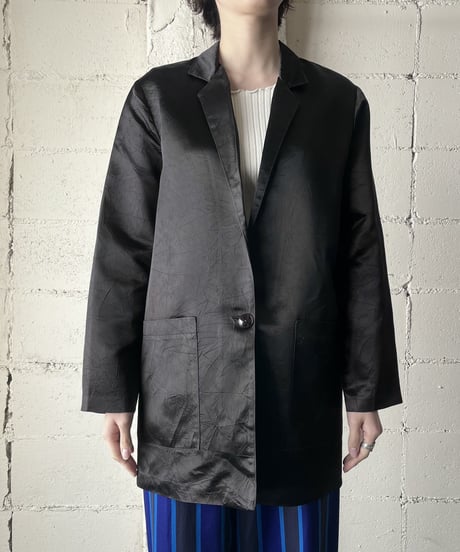 Satin Tailored Jacket BK