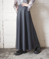 Wool Flared Long Skirt DGR
