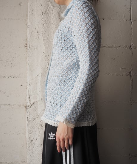1960-70's Vintage Fish Scales Cardigan LBL