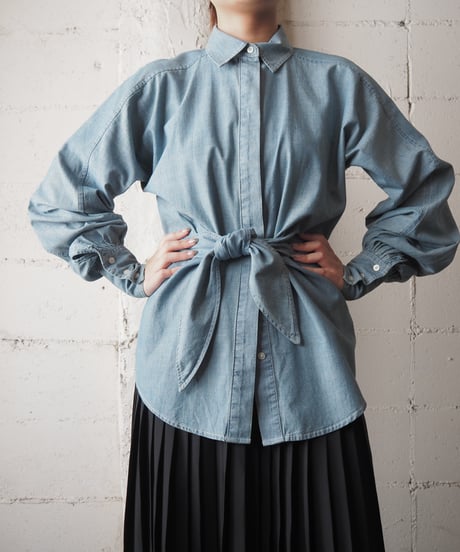 LAUREN Ralph Lauren Ribbon Waist Dungarees Shirt BL