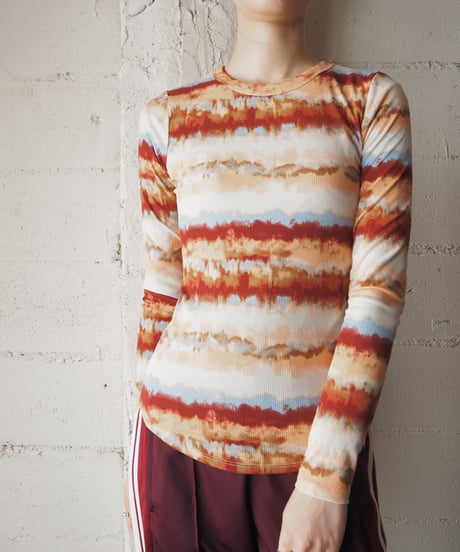 Tie Dye Spandex Mix Cut Sew WHBURLBL