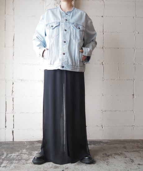 Remake Levi's Collarless Denim Jacket LBL