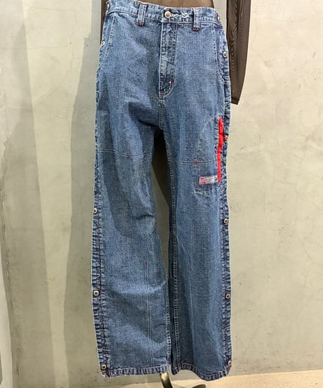 90's PACO JEANS Side Snap Denim Pants BL