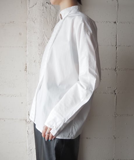 Stand Collar Pullover Shirt WH