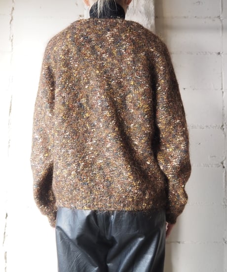 Color Nep Mohair Cardigan BR
