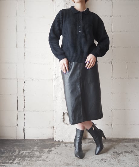 Many Button Polo Knit NV