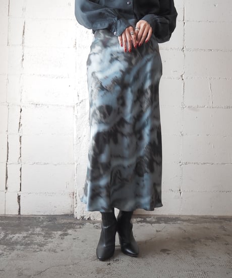 Massimo Dutti Pattern Satin Skirt LBL