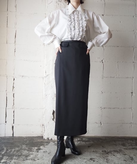 Stitch Frill Shirt WH