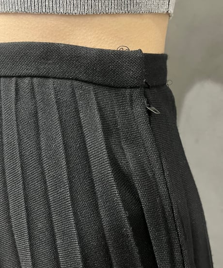 Pleated Long Skirt BK