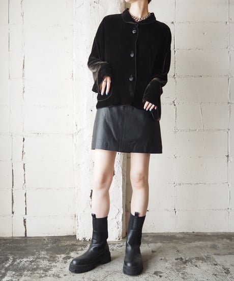 Double Pocket Velour Jacket BR
