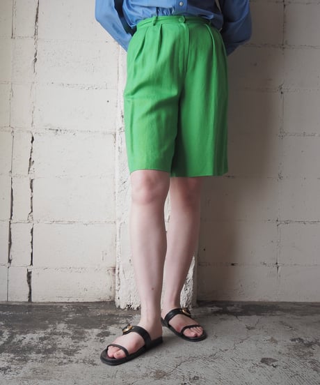 JAEGER Made in Great Britain Linen Blend Shorts YGN