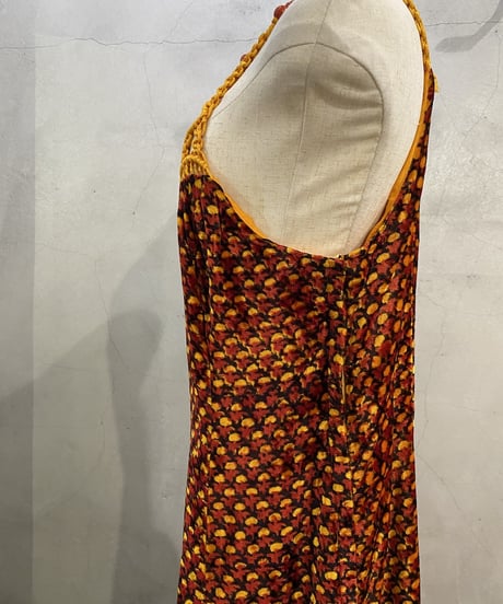 Beads Design Pattern Velour N/S Dress REYE