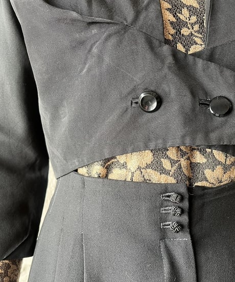 Double Breasted Short Jacket BK