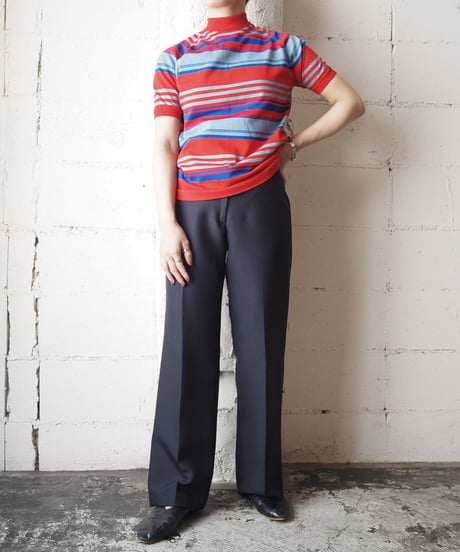 1970's Stripe Mock Neck Knit REGR
