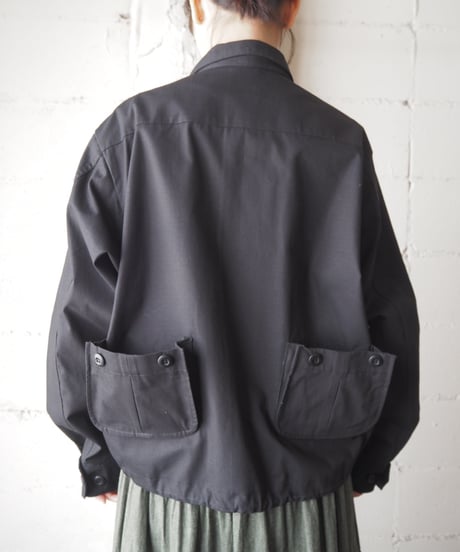 REMAKE Jungle Futigue Type Drawstring Hem Jacket BK
