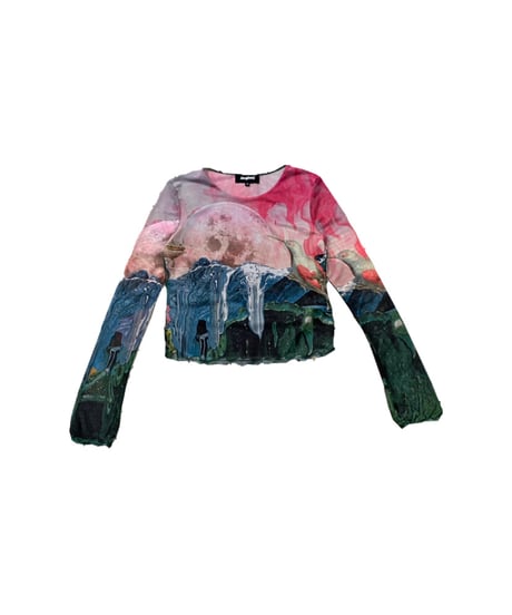 Desigual Sheer Tops PI GN