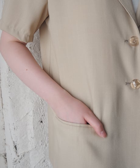 SAG HARBOR Short Sleeve Basic Tailored Jacket LBR