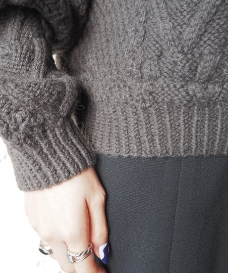 Cropped Cable Knit GR