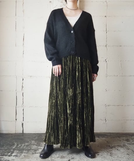 Mohair Knit Cardigan  BK