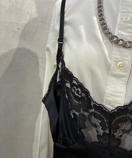 Lace Trim Camisole Dress BK