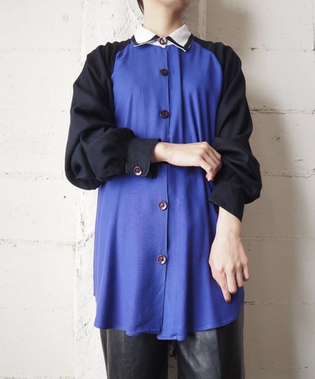 Bicolor L/S Shirt PURBK