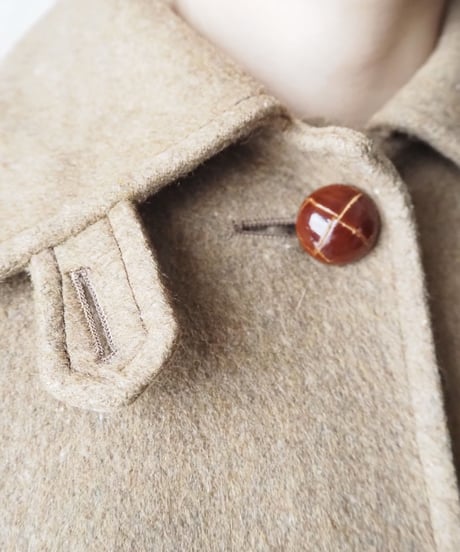 Soutien Collar A Line Wool Coat BE