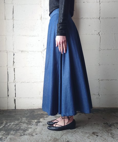 Denim Flared Skirt NV