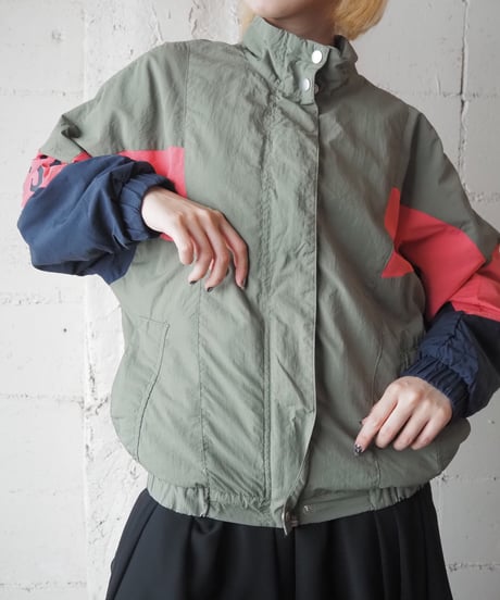 adidas Tricolor Stand Collar Nylon Jacket KANVPI