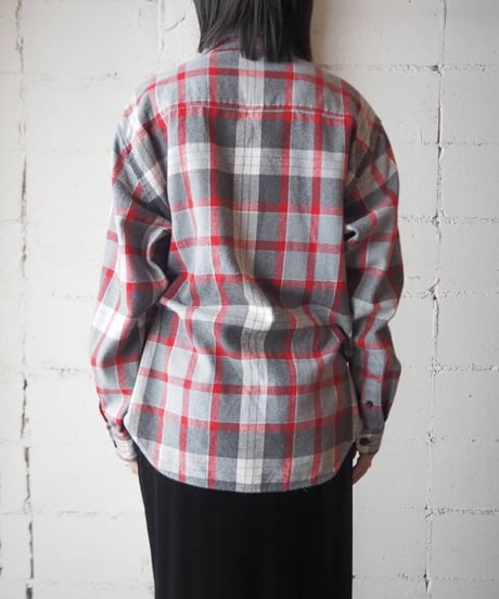 LAUREN Half Zip Flanel Shirt GRRE