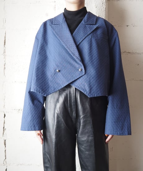 Open Collar Short Design Jacket NV