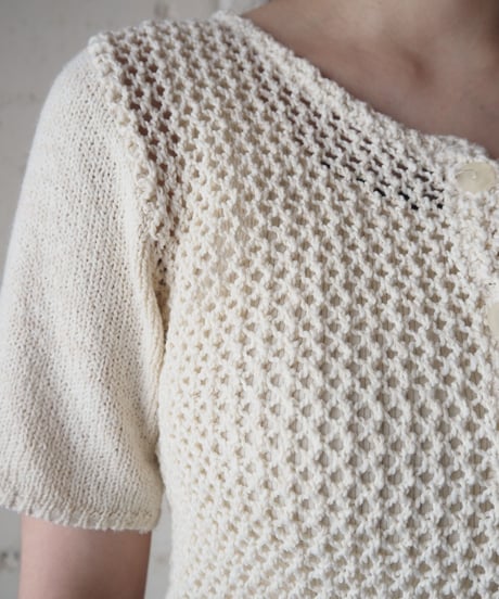 Crewneck S/S Cardigan IV