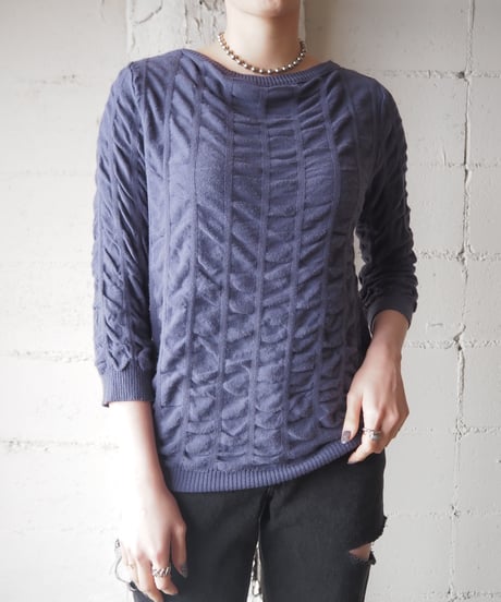 MM6 Emboss Design Knit PUR