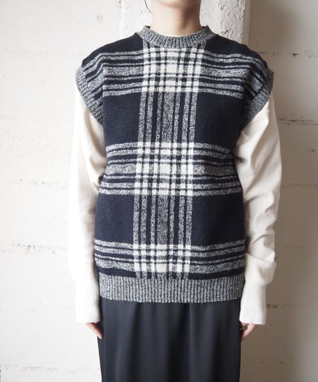 PENDLETON Check Knit Vest BKWH