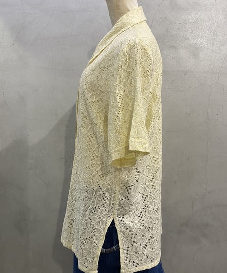 S/S Flower Lace Shirt LYE